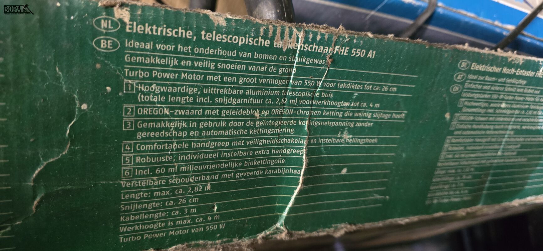 Elektrische Heggenschaar L 2 m – foto 8 – kavel bij BOPA Auctions, Ieper