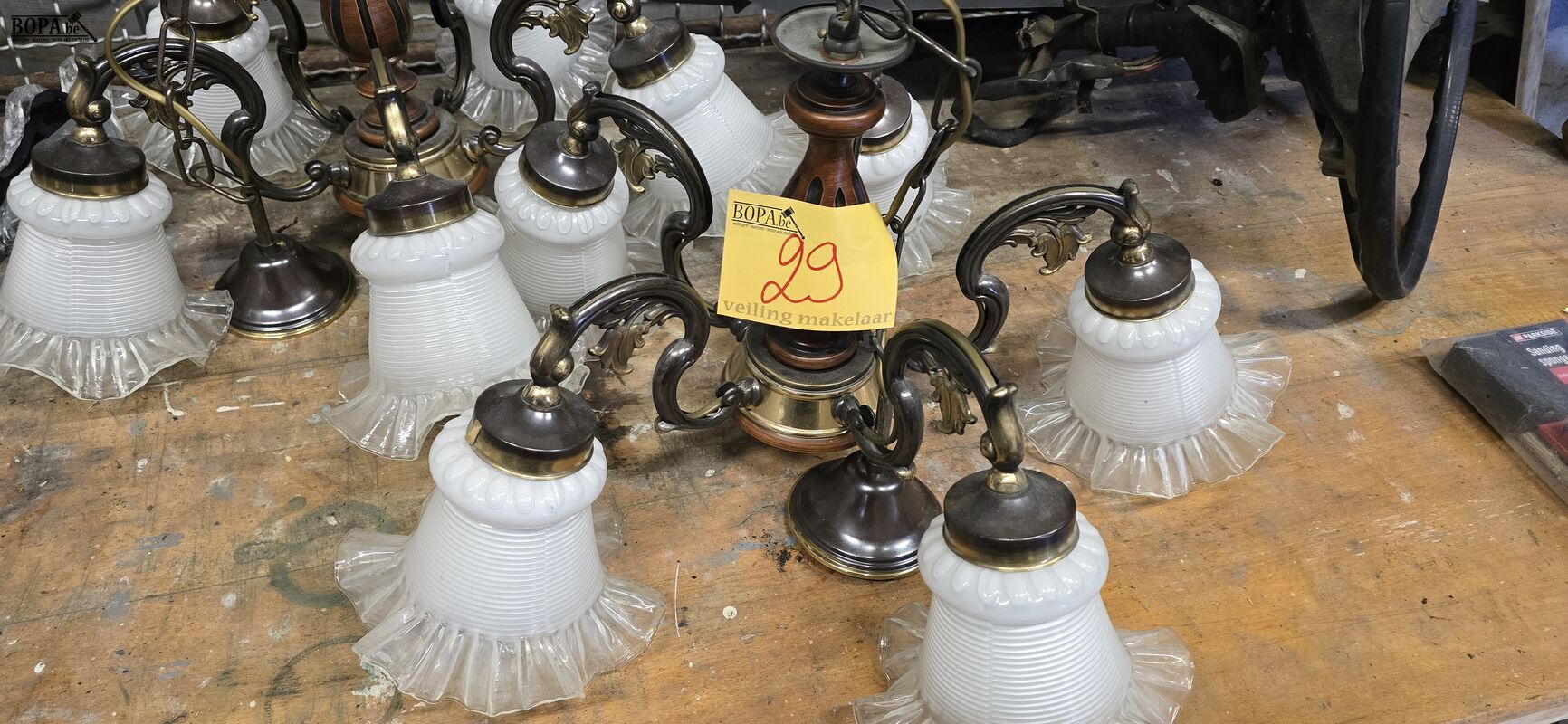 Vintages lusters 2 stuks – foto 4 – kavel bij BOPA Auctions, Ieper