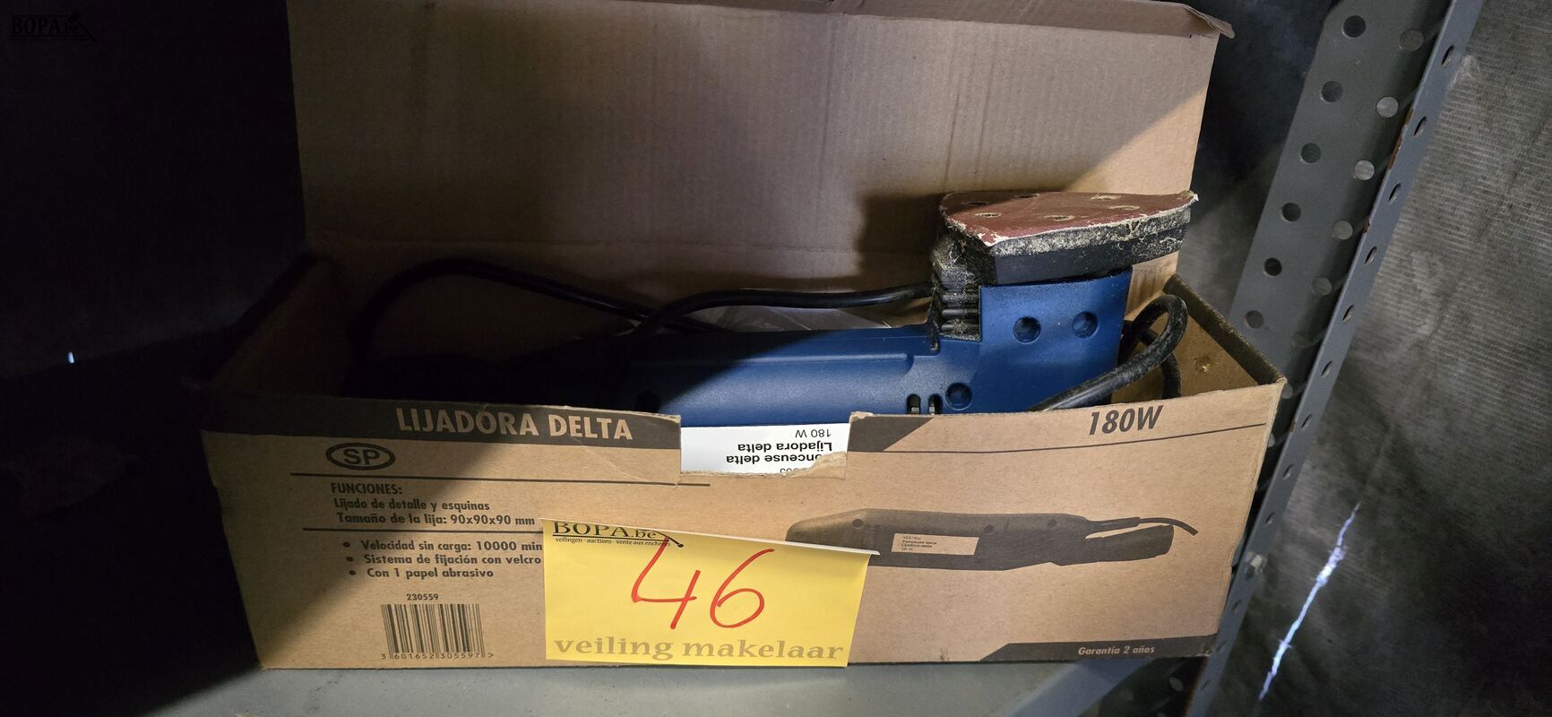 Driehoek schuurmachine Delta – foto 2 – kavel bij BOPA Auctions, Ieper