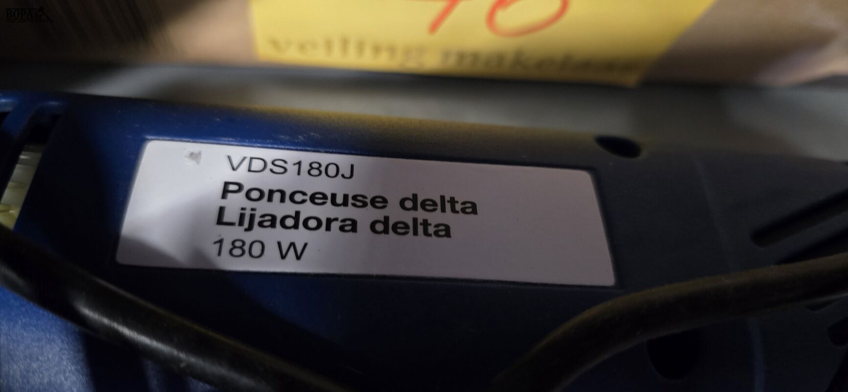 Driehoek schuurmachine Delta – foto 4 – kavel bij BOPA Auctions, Ieper
