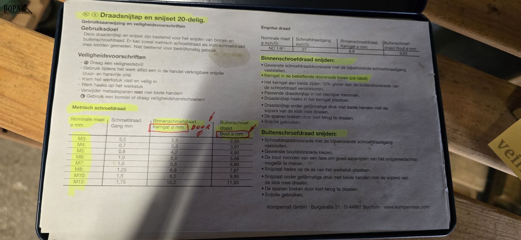Draadtapset powerfix nieuw – foto 4 – kavel bij BOPA Auctions, Ieper