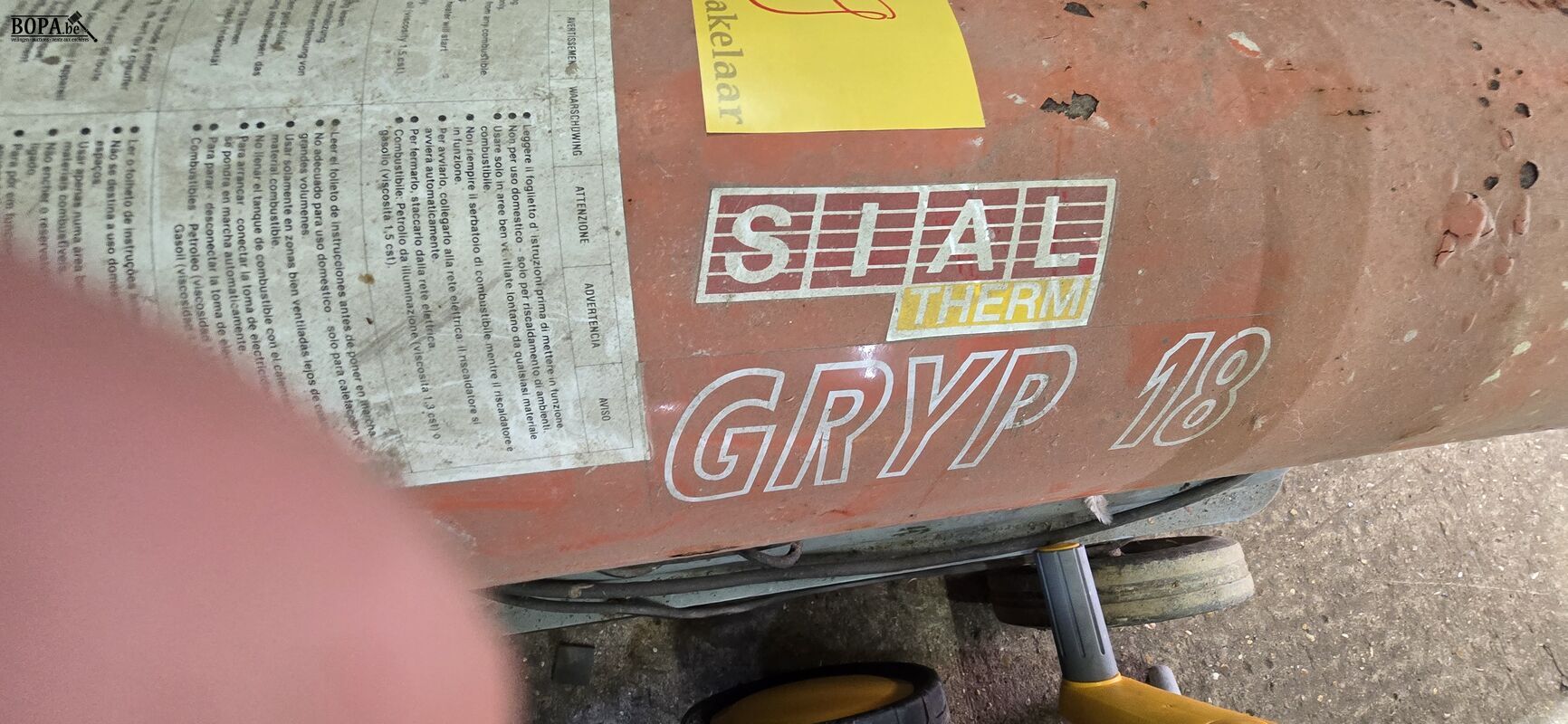 Verwarminstoestel op petrol, merk sial – foto 5 – kavel bij BOPA Auctions, Ieper