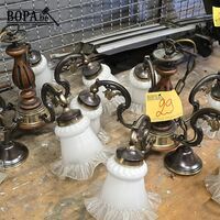 Vintages lusters 2 stuks – kavel bij BOPA Auctions, Ieper