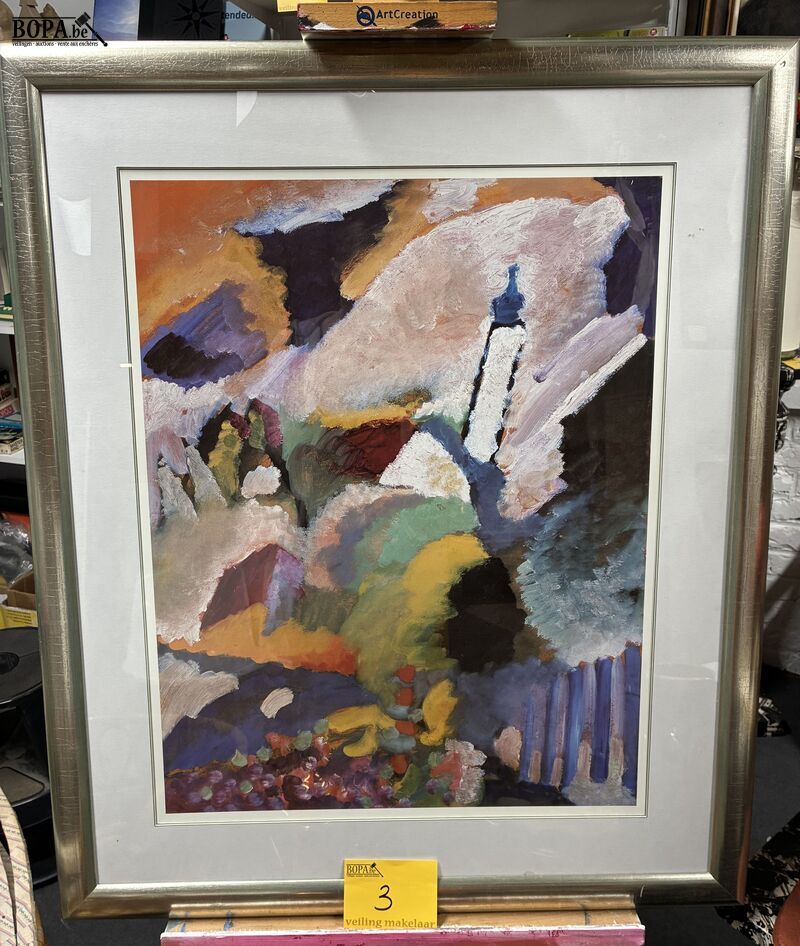 Ingelijste schilderij Wassily Kandinsky - get – foto 2 – kavel bij BOPA Auctions, Ieper