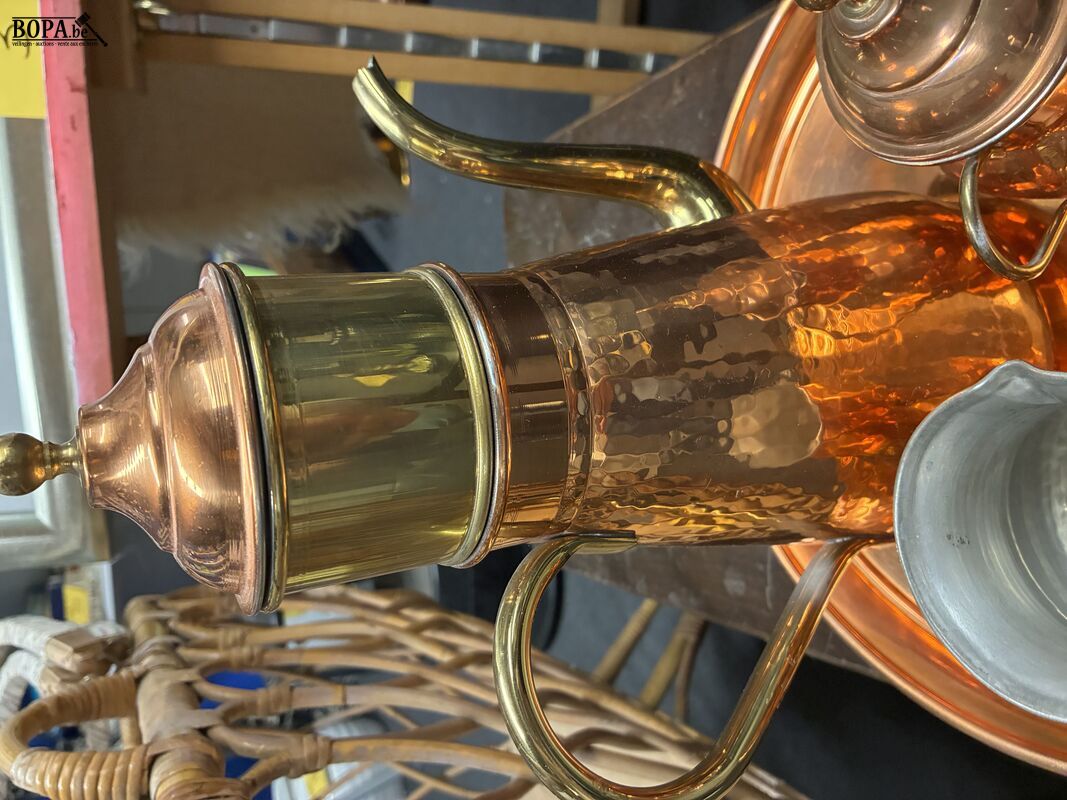 Vintage koperen koffieset – foto 4 – kavel bij BOPA Auctions, Ieper