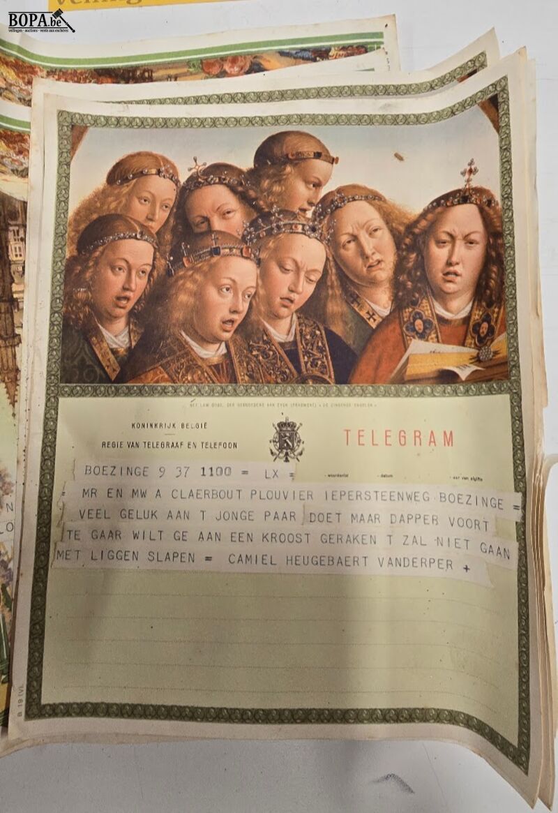 Verzameling oude trouwkaarten '50/'60 – foto 7 – kavel bij BOPA Auctions, Ieper