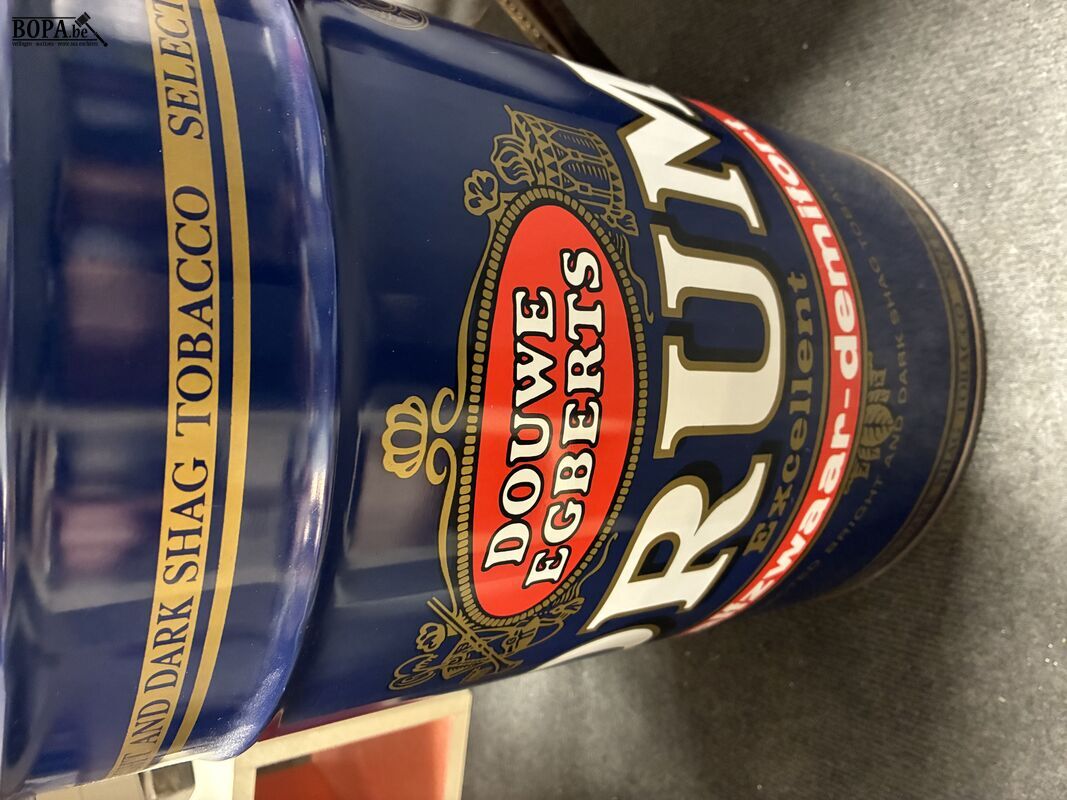 Vintage Douwe Egberts Drum shag blik – foto 3 – kavel bij BOPA Auctions, Ieper
