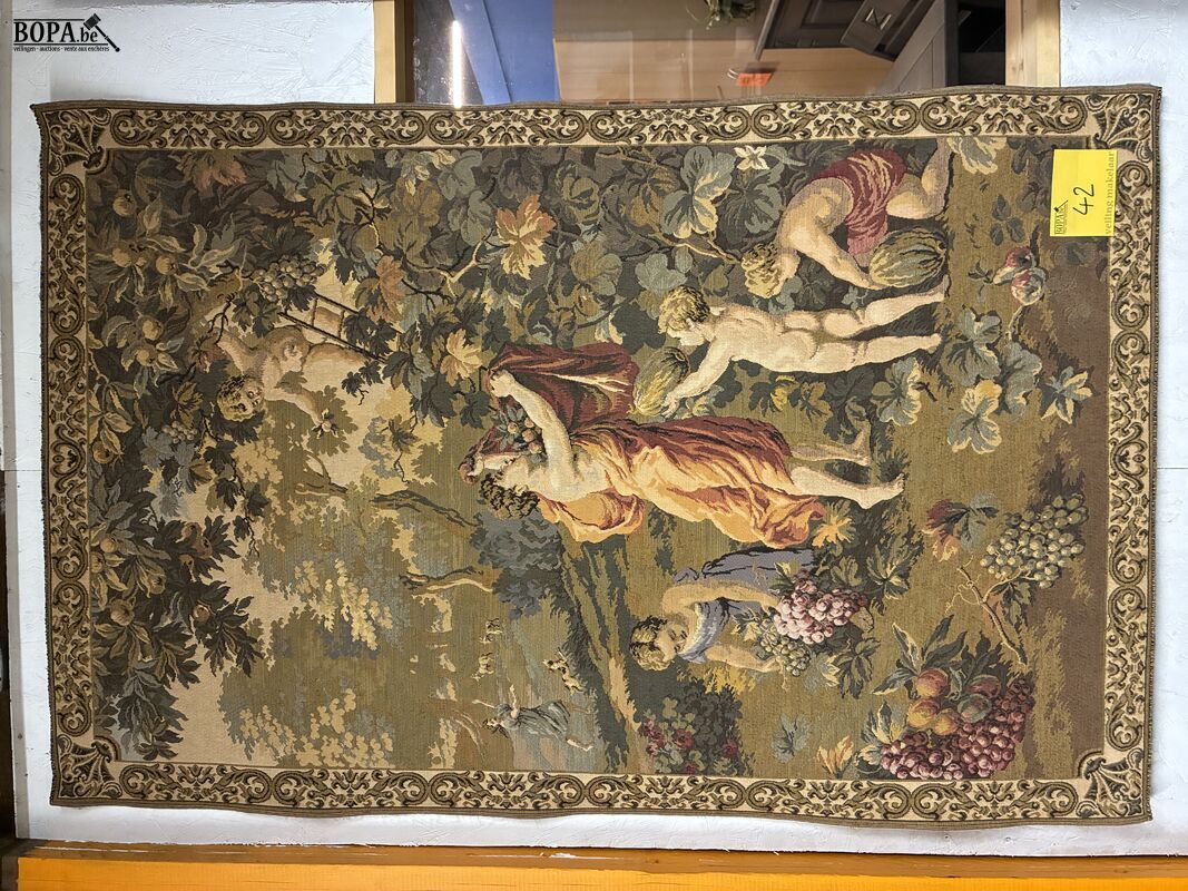 Decoratief wandtapijt Aubusson-stijl – foto 2 – kavel bij BOPA Auctions, Ieper