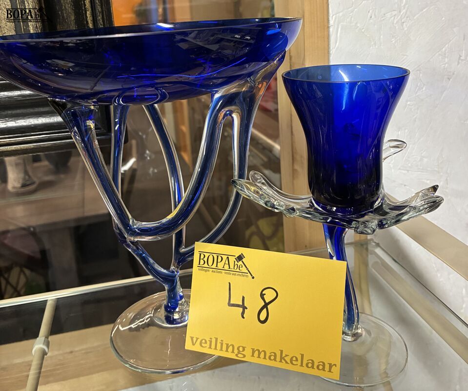 Vintage glazen kunstwerk - Poolse glasblazerij – foto 2 – kavel bij BOPA Auctions, Ieper