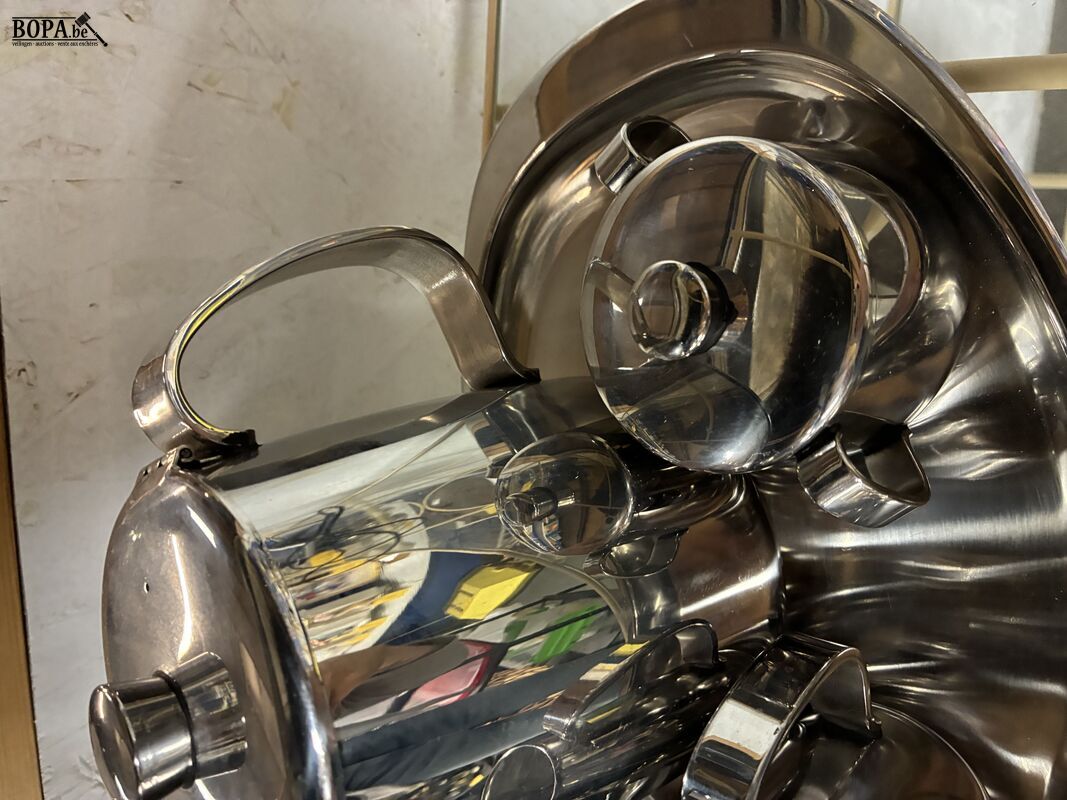 Vintage verzilverd koffie- en theeservies – foto 4 – kavel bij BOPA Auctions, Ieper