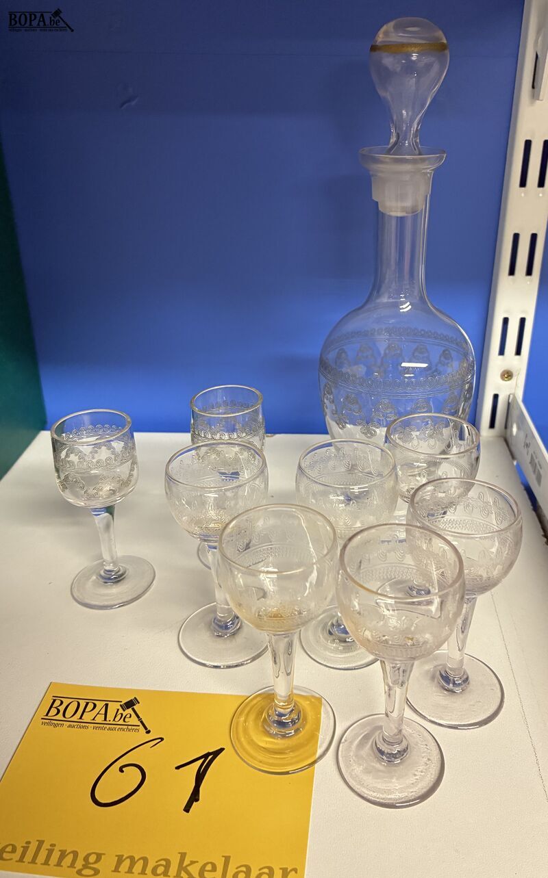 Antiek kristallen drankservies – foto 2 – kavel bij BOPA Auctions, Ieper