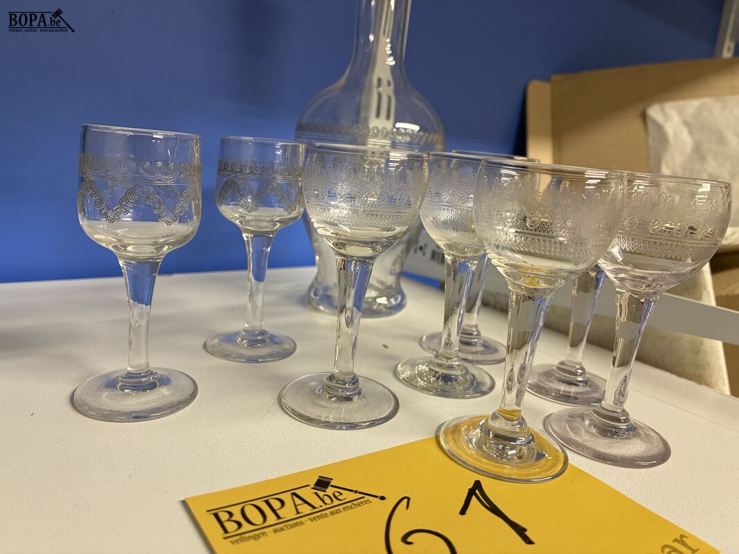 Antiek kristallen drankservies – foto 3 – kavel bij BOPA Auctions, Ieper