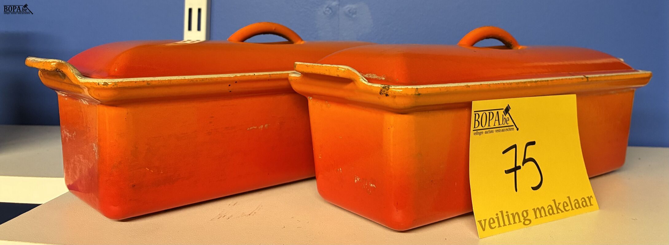 Le creuset gietijzeren schaal - 2 stuks – foto 2 – kavel bij BOPA Auctions, Ieper