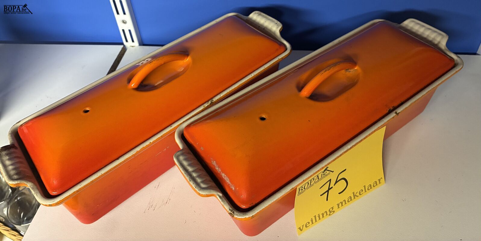 Le creuset gietijzeren schaal - 2 stuks – foto 3 – kavel bij BOPA Auctions, Ieper