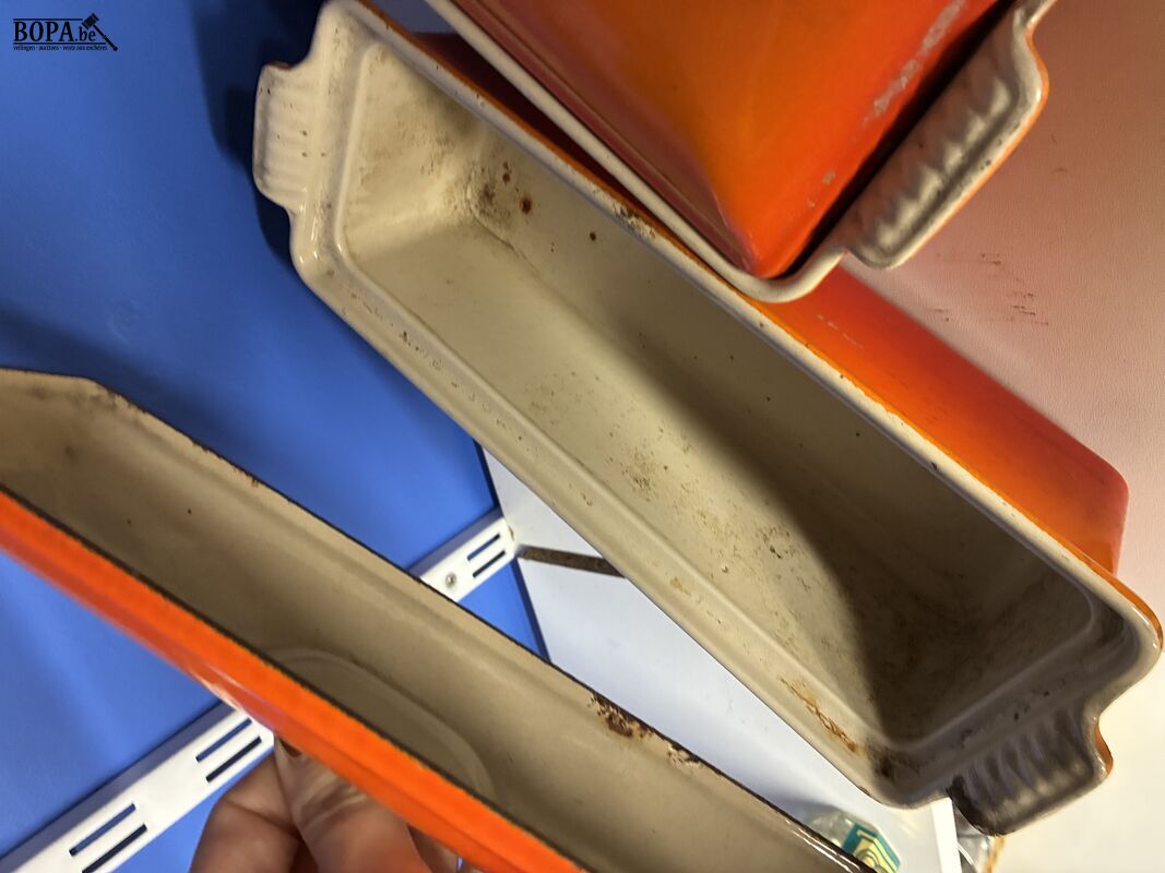 Le creuset gietijzeren schaal - 2 stuks – foto 5 – kavel bij BOPA Auctions, Ieper