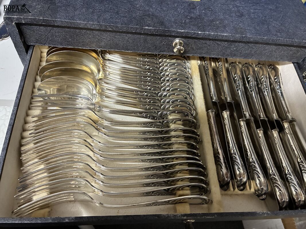Vintage bestekkoffer – foto 3 – kavel bij BOPA Auctions, Ieper