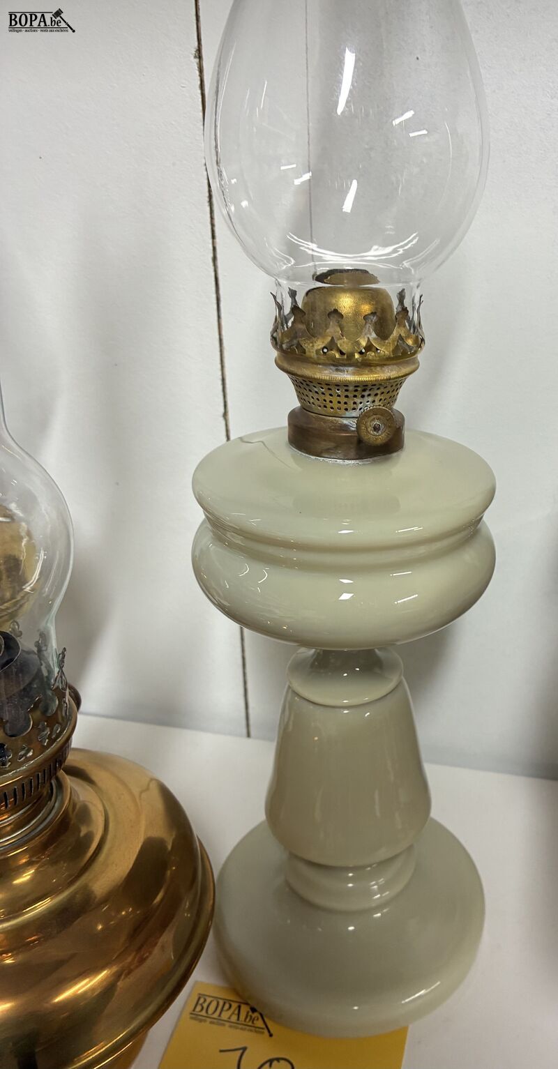 Lot antieke olielampen - 3 stuks – foto 5 – kavel bij BOPA Auctions, Ieper