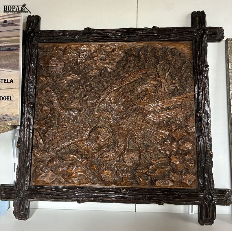 Reliëfplaat roofvogel – foto 2 – kavel bij BOPA Auctions, Ieper
