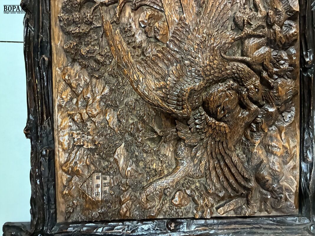 Reliëfplaat roofvogel – foto 3 – kavel bij BOPA Auctions, Ieper