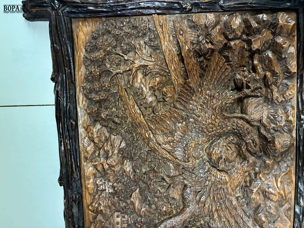 Reliëfplaat roofvogel – foto 4 – kavel bij BOPA Auctions, Ieper