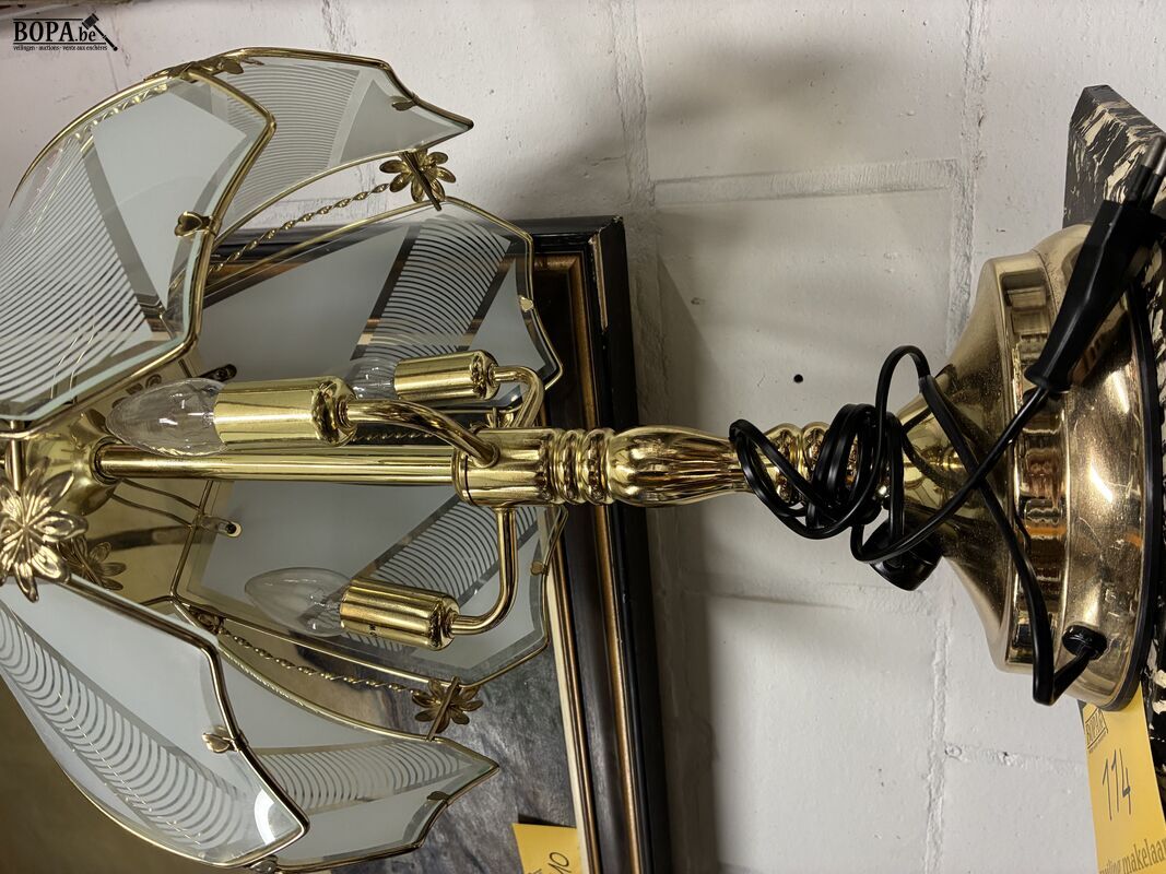 Vintage tafellamp Tiffany-stijl – foto 3 – kavel bij BOPA Auctions, Ieper
