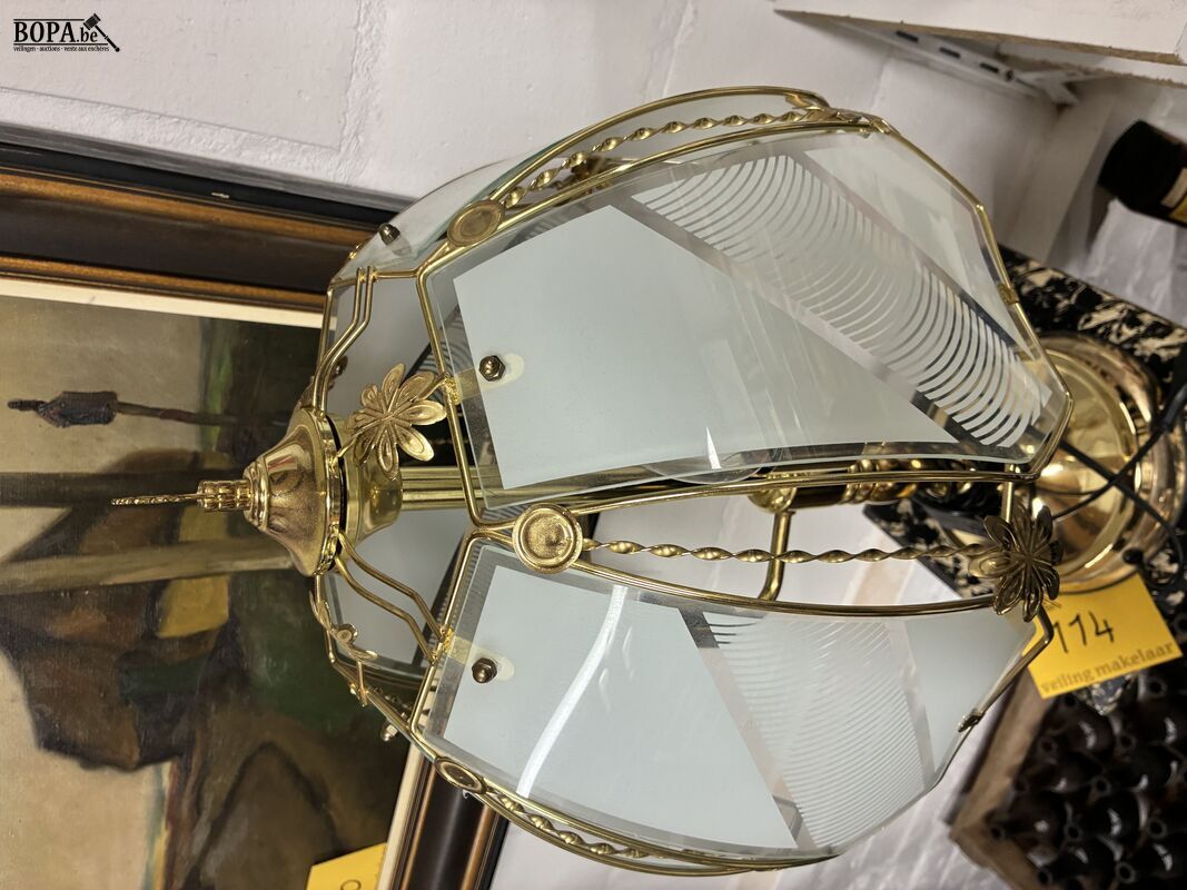 Vintage tafellamp Tiffany-stijl – foto 4 – kavel bij BOPA Auctions, Ieper