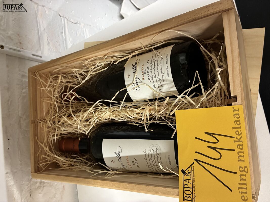 Geschenkkist Cruze Alta 'Malbec' & 'Chardonnay' 2021 – foto 2 – kavel bij BOPA Auctions, Ieper