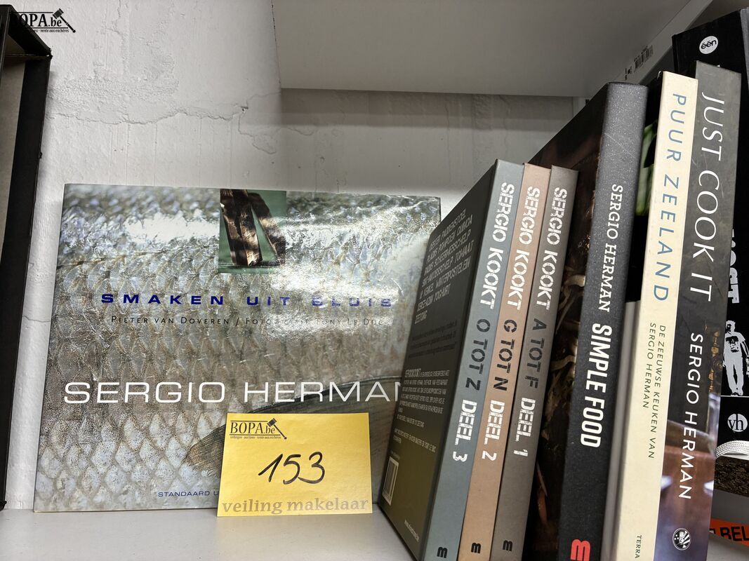Lot boeken 'Sergio Herman' - 7 stuks – foto 2 – kavel bij BOPA Auctions, Ieper