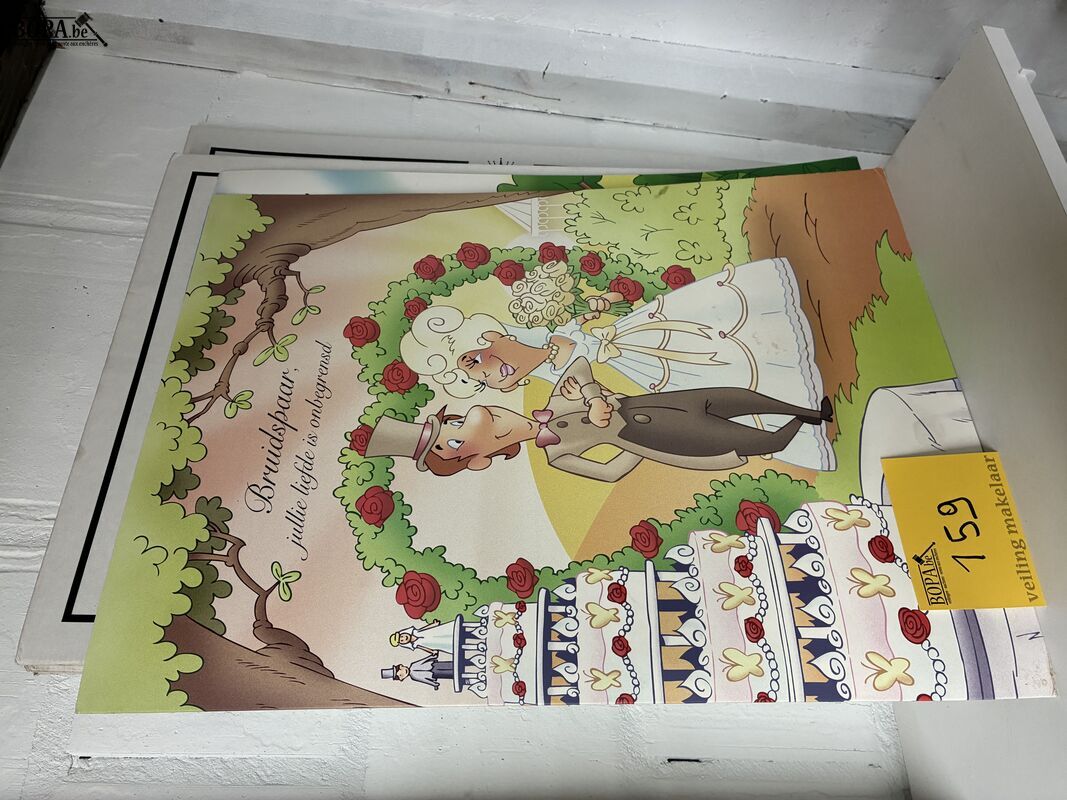 Grote wenskaarten met enveloppe – foto 2 – kavel bij BOPA Auctions, Ieper