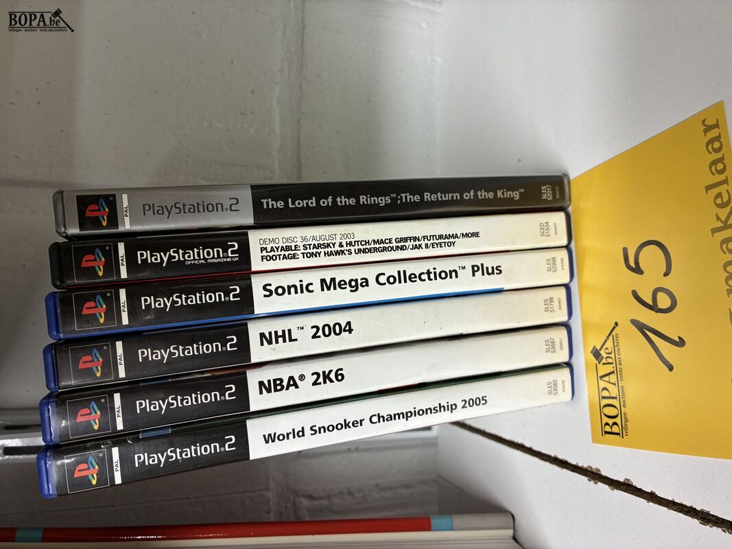 Lot PlayStation2 spellen - 6 stuks – foto 2 – kavel bij BOPA Auctions, Ieper