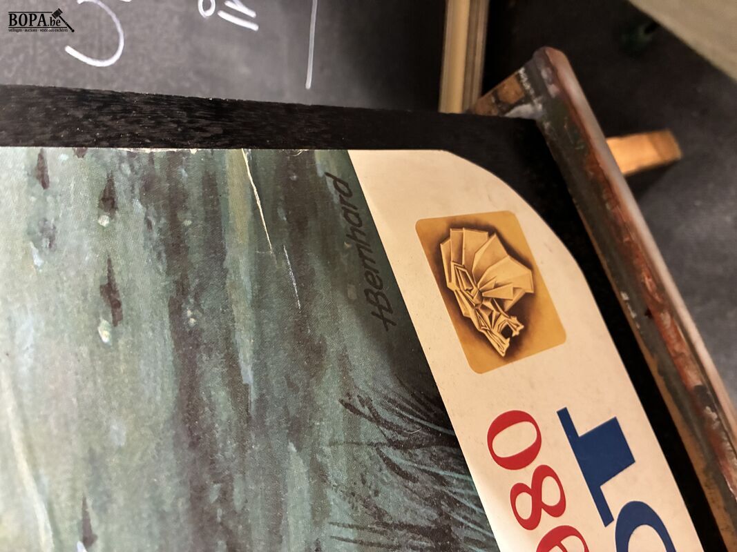 Retro reclame-illustratie Peugeot - get – foto 3 – kavel bij BOPA Auctions, Ieper