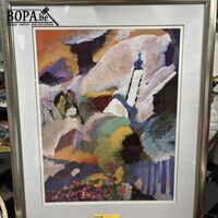 Ingelijste schilderij Wassily Kandinsky - get – kavel bij BOPA Auctions, Ieper
