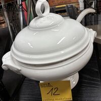 Vintage keramieken soepterrine – kavel bij BOPA Auctions, Ieper