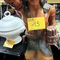 Decoratief standbeeld inheemse Amerikaan – kavel bij BOPA Auctions, Ieper