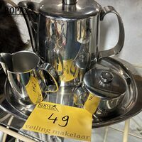 Vintage verzilverd koffie- en theeservies – kavel bij BOPA Auctions, Ieper
