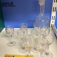 Antiek kristallen drankservies – kavel bij BOPA Auctions, Ieper