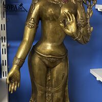 Staand bronzen beeld boeddhistische godin Tara – kavel bij BOPA Auctions, Ieper